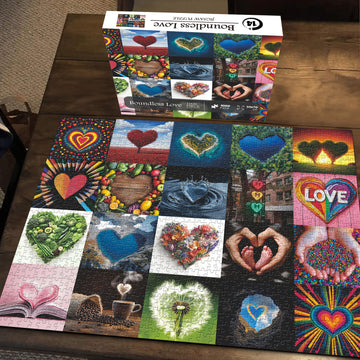 Piece di puzzle amore illimitato